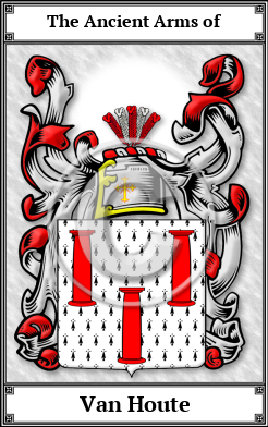 Van Houte Family Crest Download (JPG) Book Plated - 600 DPI